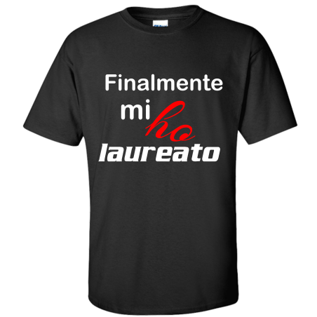 t shirt laurea con scritta divertente