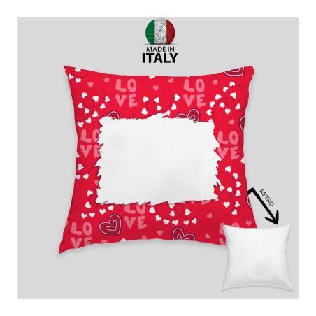 CUSCINO FANTASIA CUORI PERSONALIZZATO